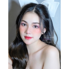 Lens mắt nâu tối JEJE CHOCO giãn ít size s có 0-8 độ lệch độ dành cho mắt nhạy cảm G'S LENS SILICONE HYDROGEL