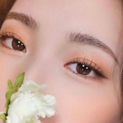 Lens mắt tím đỏ đất trầm SHIN VIOLET XS có 0-8 lệch độ dành cho mắt nhạy cảm G'S LENS PLUS+ Polyhema Cao Cấp
