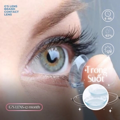 Lens Trong Suốt Cao Cấp G'S LENS 1 Đến 8 Độ Có Bán Lệch Độ