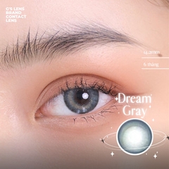 Kính áp tròng 6 tháng DREAM GRAY màu xám sáng tây giãn tròng nhỏ GTRENDY -