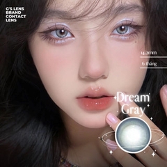 Kính áp tròng 6 tháng DREAM GRAY màu xám sáng tây giãn tròng nhỏ GTRENDY -