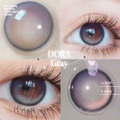 Kính áp tròng 6 tháng DORA GRAY màu xám sáng tây giãn tròng nhỏ GTRENDY - MC38