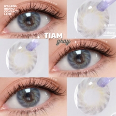 Kính áp tròng 6 tháng TIAM GRAY màu xám sáng tây giãn tròng nhỏ
