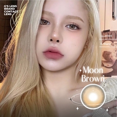 Kính áp tròng 6 tháng MOON BROWN màu nâu sáng tây giãn tròng vừa GTRENDY - MC38
