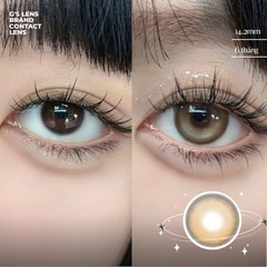 Kính áp tròng 6 tháng MOON BROWN màu nâu sáng tây giãn tròng vừa GTRENDY - MC38