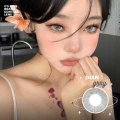 Kính áp tròng 6 tháng DIAN GRAY màu xám sáng tây giãn tròng nhỏ GTRENDY - MC38