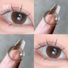 Kính áp tròng 6 tháng BROWN MINI màu nâu tự nhiên giãn tròng nhỏ GTRENDY - AL Color 38