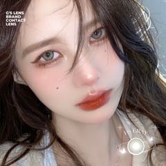 Kính áp tròng 6 tháng HS GRAY màu xám rêu sáng tây giãn tròng nhỏ GTRENDY - MC38