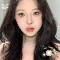 Kính áp tròng 6 tháng LIME BROWN màu nâu sáng tây giãn tròng nhỏ GTRENDY - MC38
