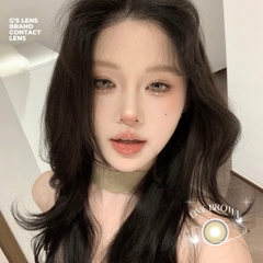 Kính áp tròng 6 tháng LIME BROWN màu nâu sáng tây giãn tròng nhỏ GTRENDY - MC38