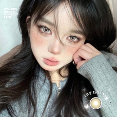Kính áp tròng 6 tháng LIME BROWN màu nâu sáng tây giãn tròng nhỏ GTRENDY - MC38