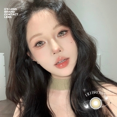 Kính áp tròng 6 tháng LIME BROWN màu nâu sáng tây giãn tròng nhỏ GTRENDY - MC38