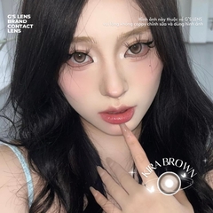 Kính áp tròng 6 tháng KIRA BROWN màu nâu tự nhiên giãn tròng vừa GTRENDY - AL Color 38