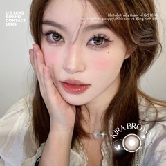 Kính áp tròng 6 tháng KIRA BROWN màu nâu tự nhiên giãn tròng vừa GTRENDY - AL Color 38