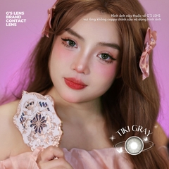 Kính áp tròng 6 tháng TIKI GRAY màu xám sáng tây giãn tròng nhỏ GTRENDY -