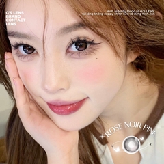 Kính áp tròng 6 tháng ROSE NOIR PINK màu hồng đen sáng tây giãn tròng nhỏ GTRENDY - MCK1