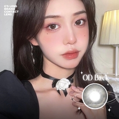 Kính áp tròng 6 tháng OD BLACK màu đen nhũ tự nhiên giãn tròng nhỏ GTRENDY - MC38
