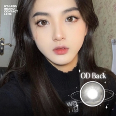 Kính áp tròng 6 tháng OD BLACK màu đen nhũ tự nhiên giãn tròng nhỏ GTRENDY - MC38