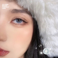 Kính áp tròng 6 tháng OCEAN BLUE màu xanh sáng tây giãn tròng nhỏ GTRENDY - MCK1