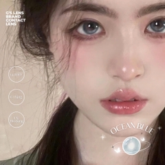 Kính áp tròng 6 tháng OCEAN BLUE màu xanh sáng tây giãn tròng nhỏ GTRENDY - MCK1