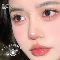 Kính áp tròng 6 tháng CLARA BLACK màu đen xám sáng tây giãn tròng nhẹ GTRENDY - MC38