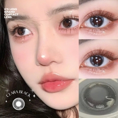 Kính áp tròng 6 tháng CLARA BLACK màu đen xám sáng tây giãn tròng nhẹ GTRENDY - MC38