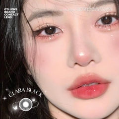 Kính áp tròng 6 tháng CLARA BLACK màu đen xám sáng tây giãn tròng nhẹ GTRENDY - MC38