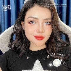 Kính áp tròng 6 tháng MLEE GRAY màu xám sáng tây giãn tròng nhỏ GTRENDY - MC38