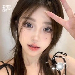 Kính áp tròng 6 tháng ROZE GRAY màu xám tự nhiên giãn tròng nhỏ GTRENDY - MC38
