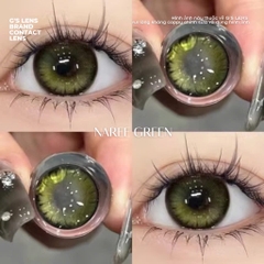 Kính áp tròng 6 tháng NAREE GREEN màu xanh lá sáng tây giãn tròng vừa GTRENDY - Realcon Color 38