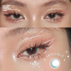 Kính áp tròng 6 tháng MOON BLUE màu xanh dương sáng tây không giãn tròng GTRENDY - MC38