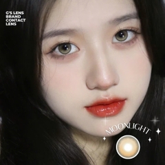 Kính áp tròng 6 tháng MOONLIGHT BROWN màu nâu sáng tây giãn tròng nhỏ GTRENDY