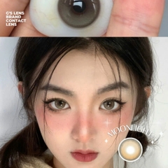 Kính áp tròng 6 tháng MOONLIGHT BROWN màu nâu sáng tây giãn tròng nhỏ GTRENDY