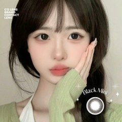 Kính áp tròng 6 tháng BLACK MINI màu đen tự nhiên giãn tròng nhỏ GTRENDY - MC38