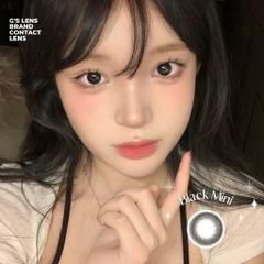 Kính áp tròng 6 tháng BLACK MINI màu đen tự nhiên giãn tròng nhỏ GTRENDY - MC38