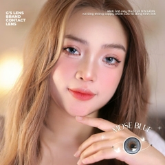 Kính áp tròng 6 tháng MOSE BLUE màu xanh sáng tây giãn tròng nhỏ GTRENDY