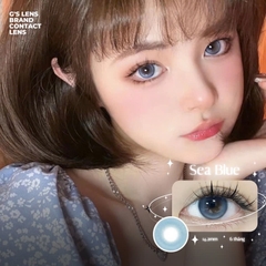 Kính áp tròng 6 tháng SEA BLUE màu xanh sáng tây giãn tròng nhỏ GTRENDY - MC38