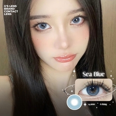Kính áp tròng 6 tháng SEA BLUE màu xanh sáng tây giãn tròng nhỏ GTRENDY - MC38