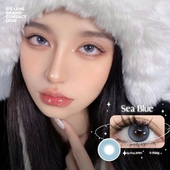 Kính áp tròng 6 tháng SEA BLUE màu xanh sáng tây giãn tròng nhỏ GTRENDY - MC38