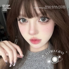 Kính áp tròng 6 tháng FLORA GRAY màu xám sáng tây giãn tròng vừa GTRENDY - MC38