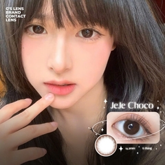 Kính áp tròng 6 tháng JEJE CHOCO màu choco tự nhiên giãn tròng nhỏ