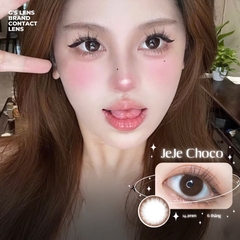 Kính áp tròng 6 tháng JEJE CHOCO màu choco tự nhiên giãn tròng nhỏ