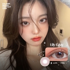 Kính áp tròng 6 tháng LILY GRAY màu xám hồng tự nhiên giãn tròng nhỏ GTRENDY - MC38