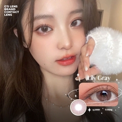 Kính áp tròng 6 tháng LILY GRAY màu xám hồng tự nhiên giãn tròng nhỏ GTRENDY - MC38