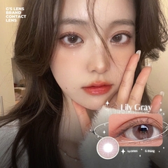Kính áp tròng 6 tháng LILY GRAY màu xám hồng tự nhiên giãn tròng nhỏ GTRENDY - MC38