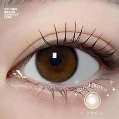 Kính áp tròng 6 tháng ROYAL BROWN màu nâu tự nhiên không giãn tròng GTRENDY - MC38
