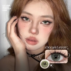 Kính áp tròng 6 tháng OCEAN GREEN màu xanh lá sáng tây giãn tròng nhỏ GTRENDY - MCK1