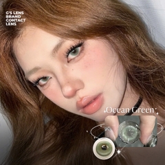 Kính áp tròng 6 tháng OCEAN GREEN màu xanh lá sáng tây giãn tròng nhỏ GTRENDY - MCK1