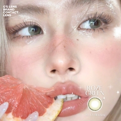 Kính áp tròng 6 tháng ROZE GREEN màu xanh lá tự nhiên giãn tròng nhỏ GTRENDY - MC38