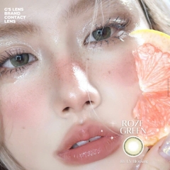Kính áp tròng 6 tháng ROZE GREEN màu xanh lá tự nhiên giãn tròng nhỏ GTRENDY - MC38